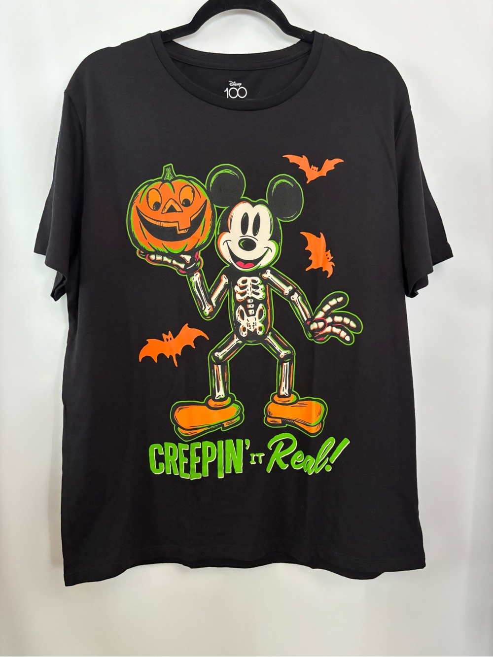 Disney Mickey Mouse Halloween T-Shirt Size XL Black